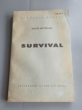1962 Air Force Search And Rescue Survival Manual